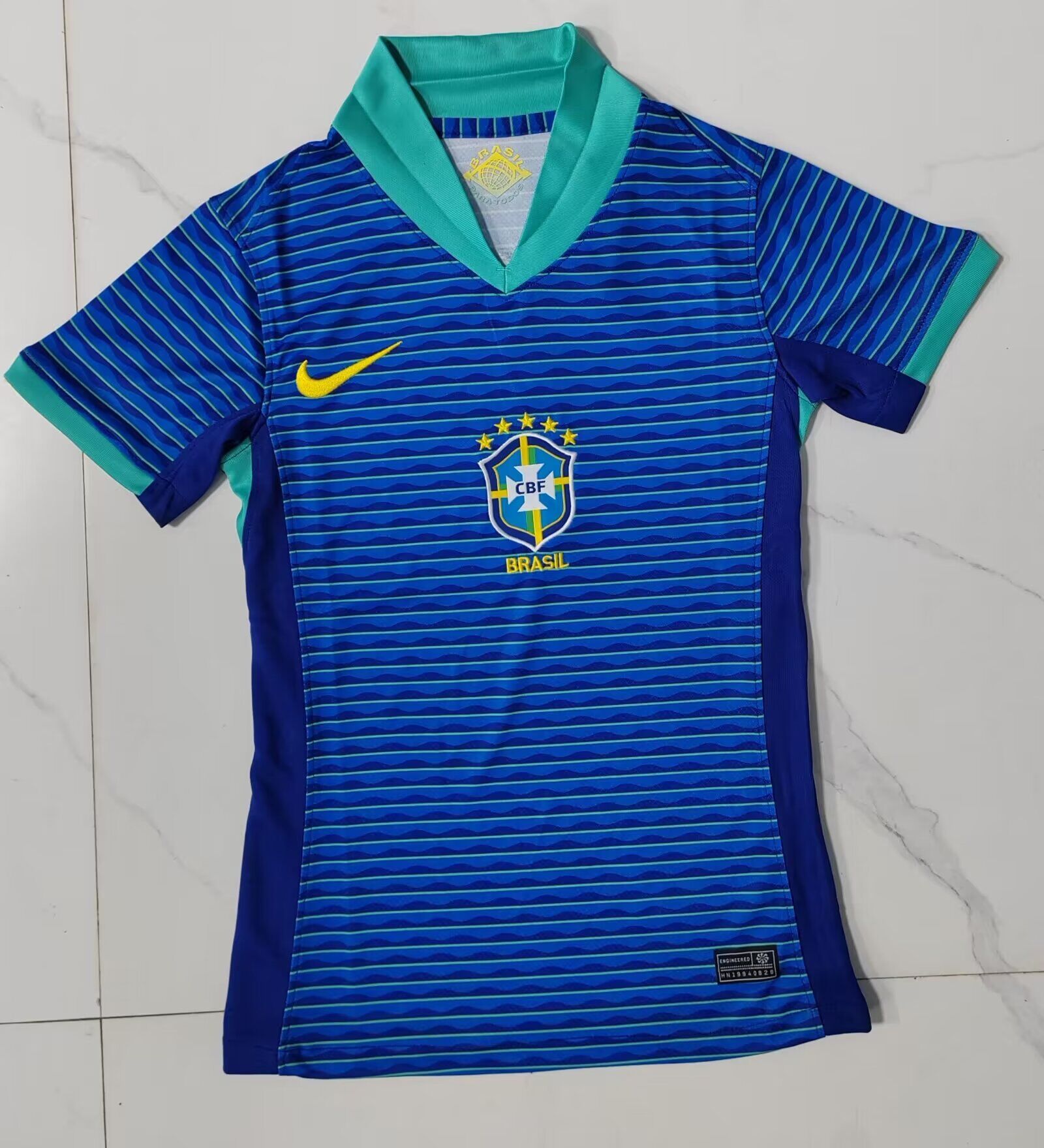 AAA Quality Brazil Woman 2024 Away Blue Soccer Jersey